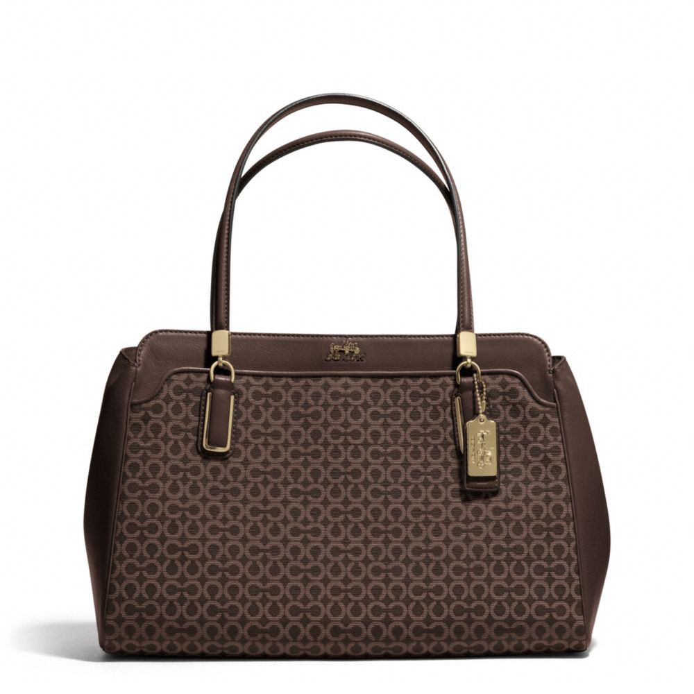 COACH F25781 - MADISON OP ART NEEDLEPOINT KIMBERLY CARRYALL ONE-COLOR