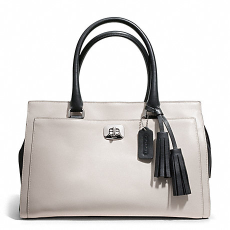 COACH F25805 CHELSEA TWO TONE LEATHER CARRYALL ONE-COLOR