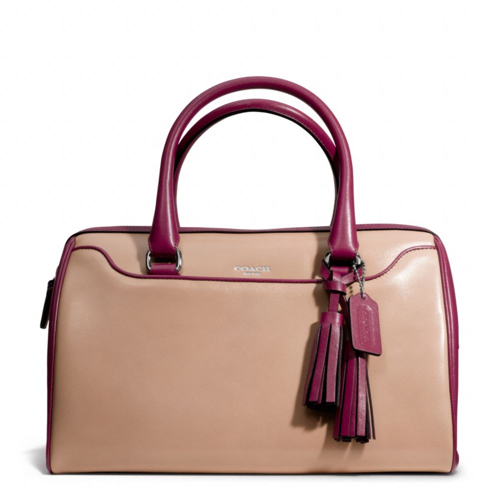 TWO TONE LEATHER HALEY SATCHEL COACH F25807
