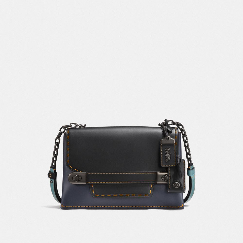 COACH F25833 COACH SWAGGER CHAIN CROSSBODY IN COLORBLOCK BP/NAVY BLACK