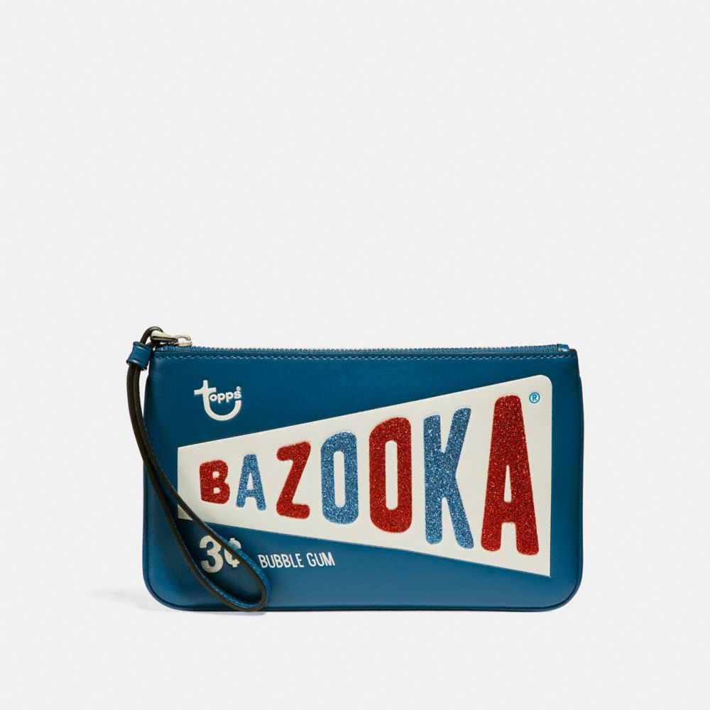 LARGE WRISTLET WITH BAZOOKAâ„¢ MOTIF - SILVER/INK - COACH F25866