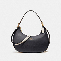 EAST/WEST HARLEY HOBO IN COLORBLOCK - COACH f25896 - MIDNIGHT/CHALK/Light Gold