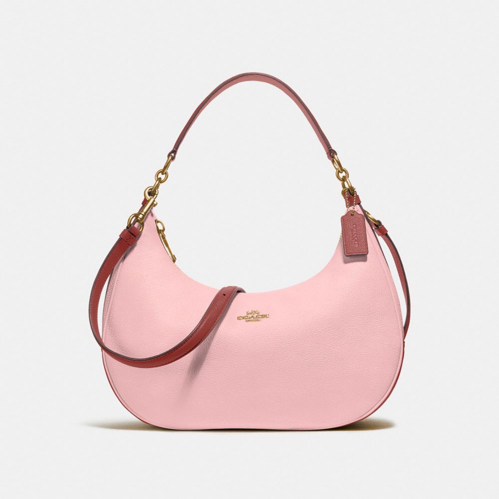 EAST/WEST HARLEY HOBO IN COLORBLOCK - COACH f25896 -  BLUSH/TERRACOTTA/LIGHT GOLD