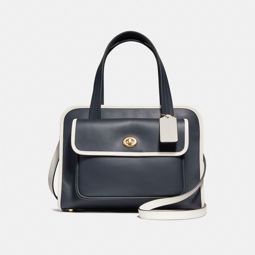 SAFARI TOTE - MIDNIGHT/CHALK/LIGHT GOLD - COACH F25900