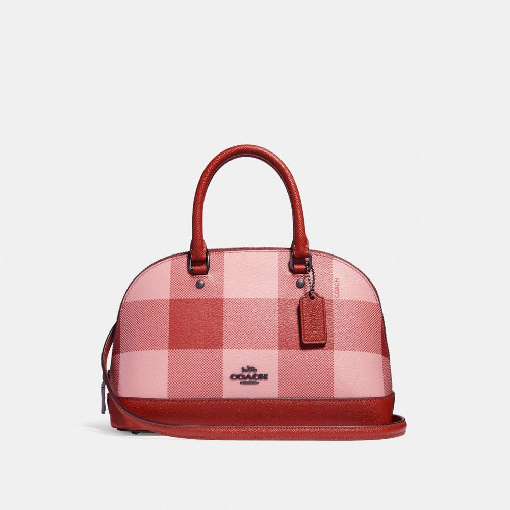 buffalo plaid print coach purse