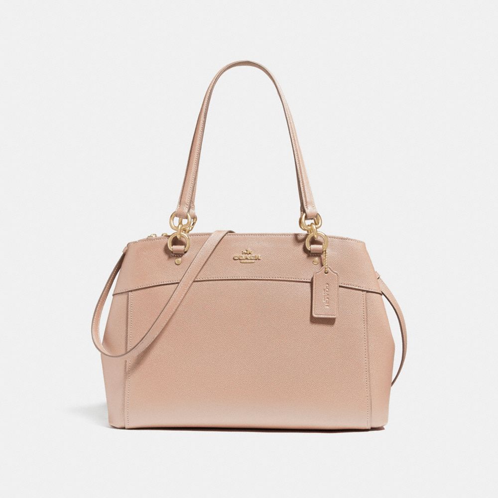 COACH LARGE BROOKE CARRYALL - LIGHT GOLD/NUDE PINK - F25926