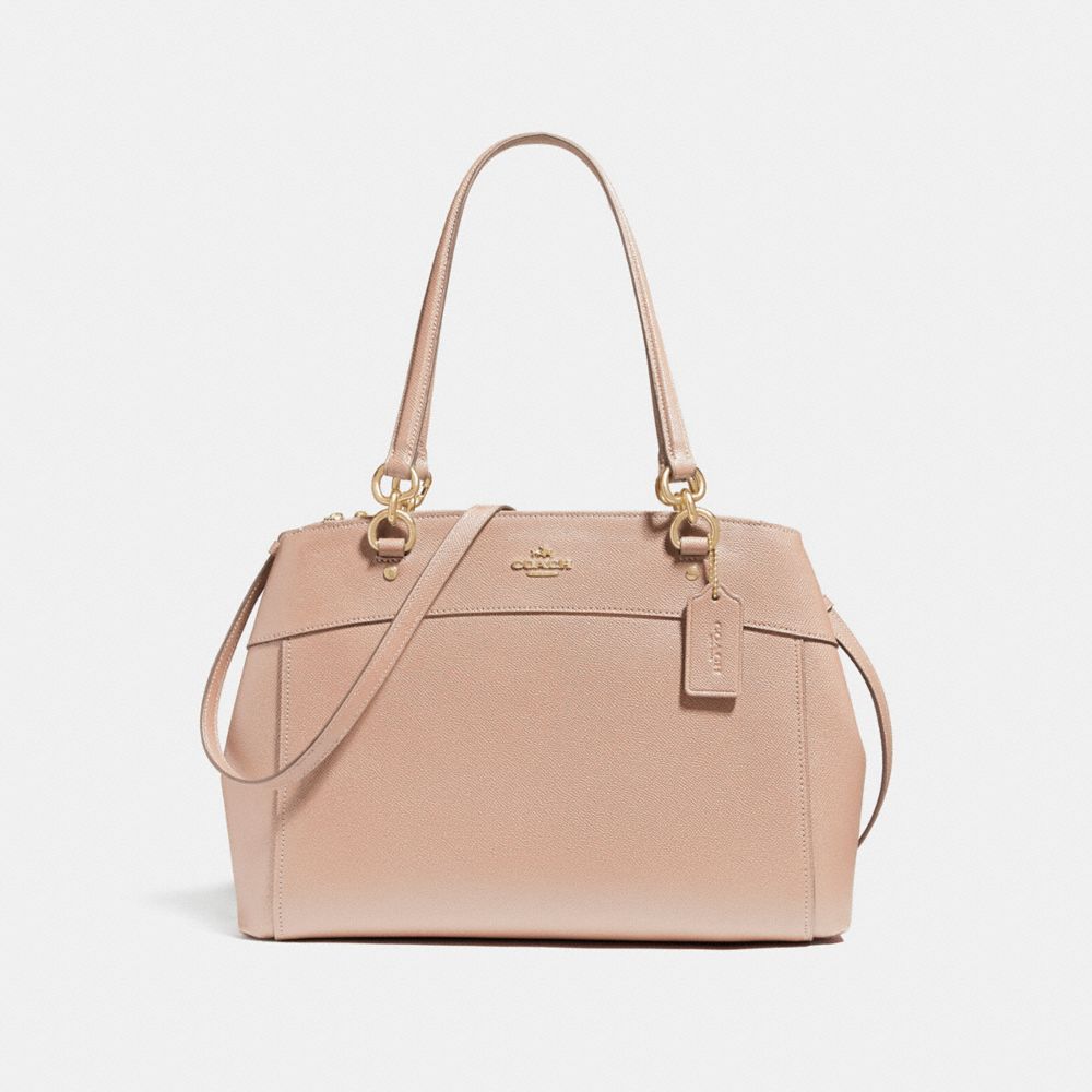 COACH F25926 - LARGE BROOKE CARRYALL LIGHT GOLD/NUDE PINK