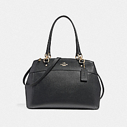 LARGE BROOKE CARRYALL - BLACK/LIGHT GOLD - COACH F25926