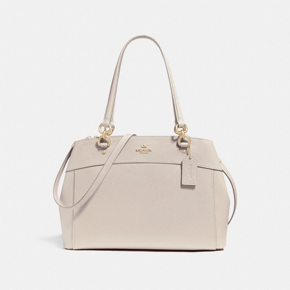 COACH LARGE BROOKE CARRYALL - LIGHT GOLD/CHALK - f25926