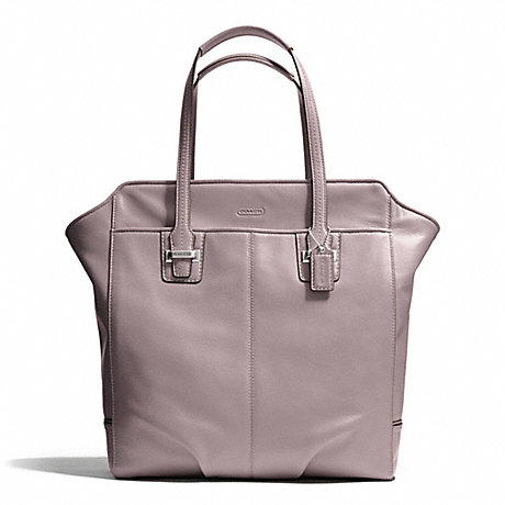 COACH F25941 TAYLOR LEATHER NORTH/SOUTH TOTE SILVER/PUTTY