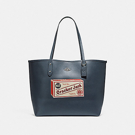COACH CITY TOTE WITH CAMPBELL'SÂ® MOTIF - SILVER/MIDNIGHT - f25948