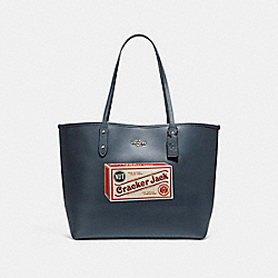 CITY TOTE WITH CAMPBELL'S® MOTIF - COACH f25948 - SILVER/MIDNIGHT