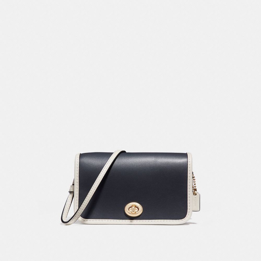 COACH F25951 - MICRO PENNY CROSSBODY MIDNIGHT/CHALK/LIGHT GOLD