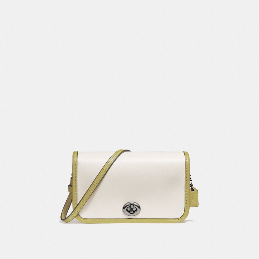 MICRO PENNY CROSSBODY - CHALK/CHARTREUSE/BLACK ANTIQUE NICKEL - COACH F25951