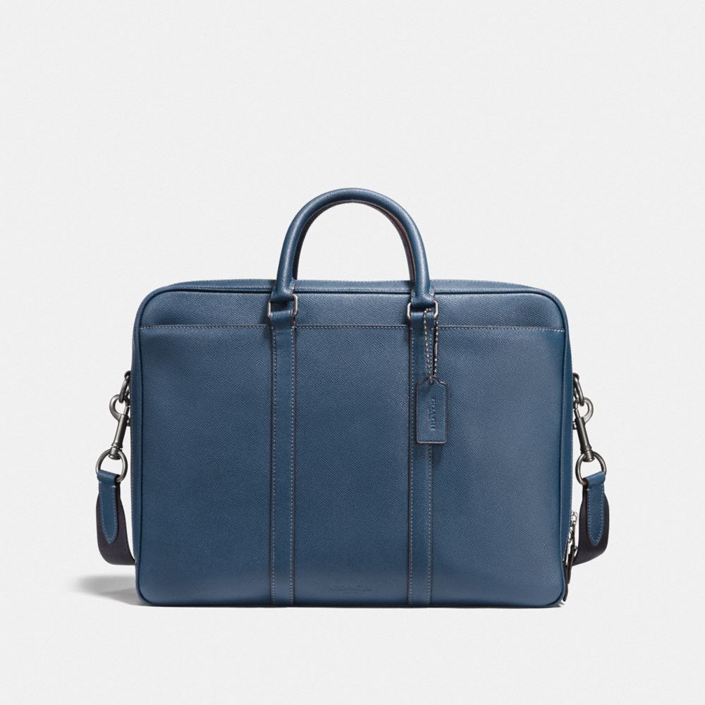 METROPOLITAN DOUBLE ZIP BUSINESS CASE - QB/DENIM - COACH F25975