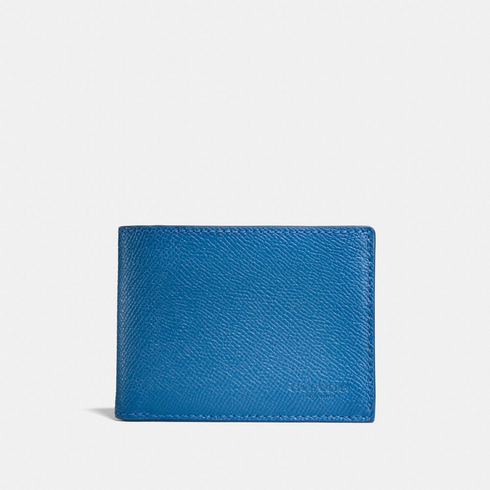 COACH F25995 SLIM BILLFOLD WALLET BLUE JAY