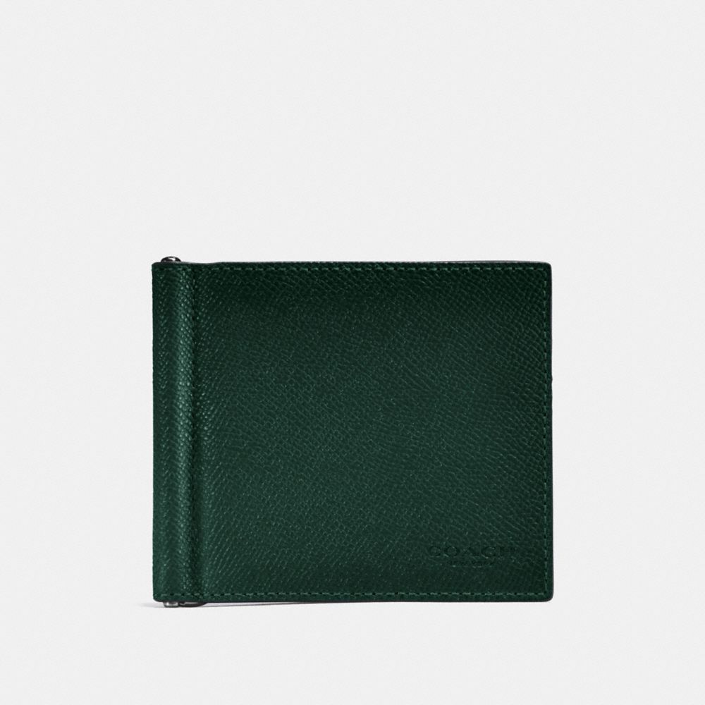 COACH F26012 - MONEY CLIP BILLFOLD RACING GREEN