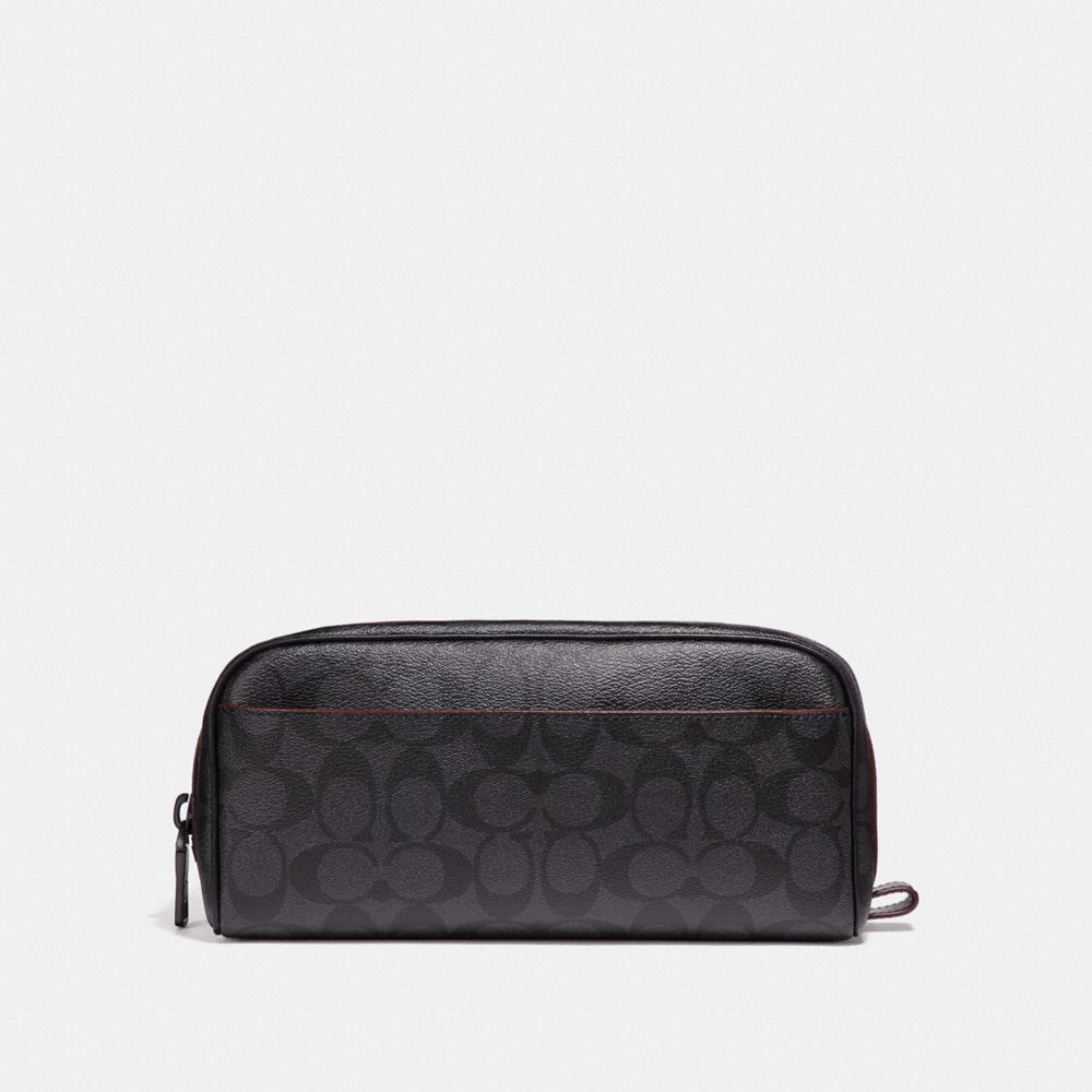 TRAVEL KIT - COACH f26073 - BLACK/BLACK/OXBLOOD