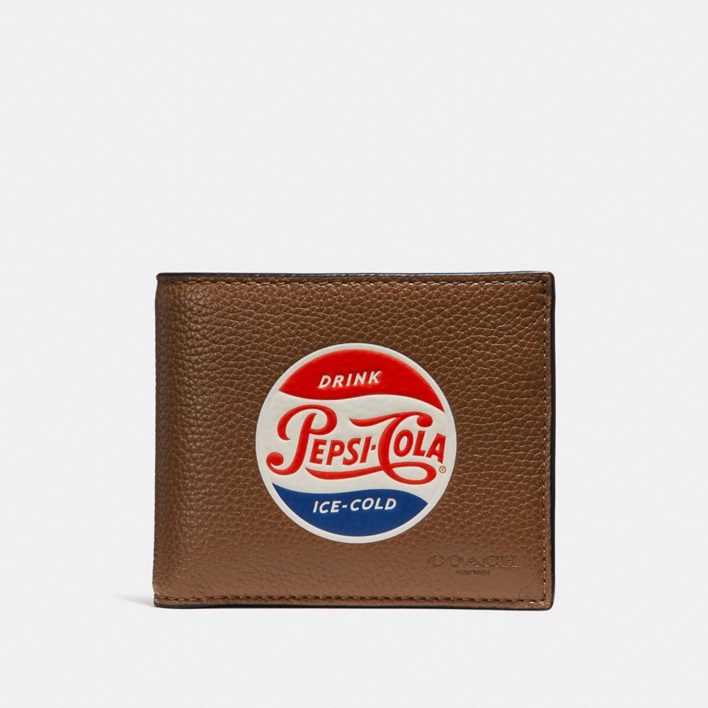 COACH f26085 3-IN-1 WALLET WITH PEPSIÂ® MOTIF SADDLE