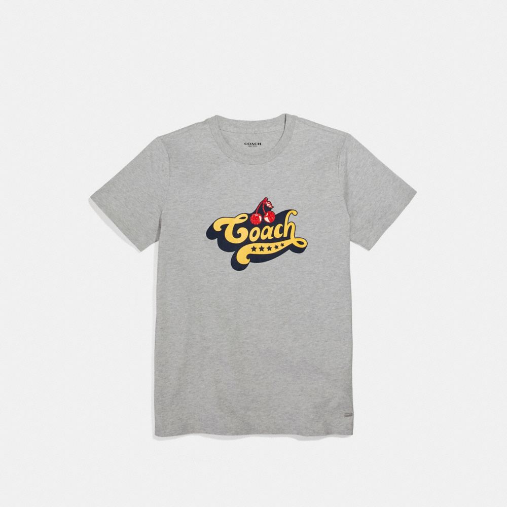 COACH F26118 Vintage Coach T-shirt LIGHT GREY