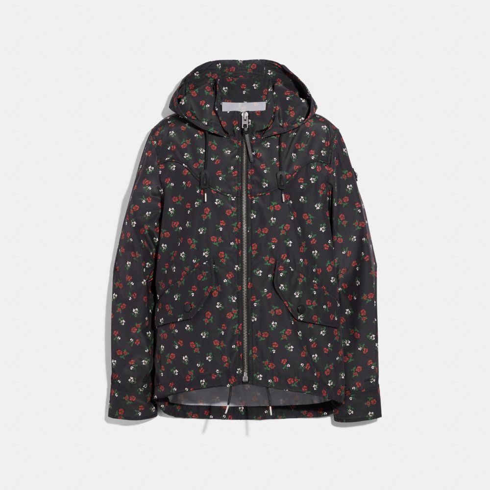 COACH FLORAL WESTERN WINDBREAKER - MULTICOLOR - f26135