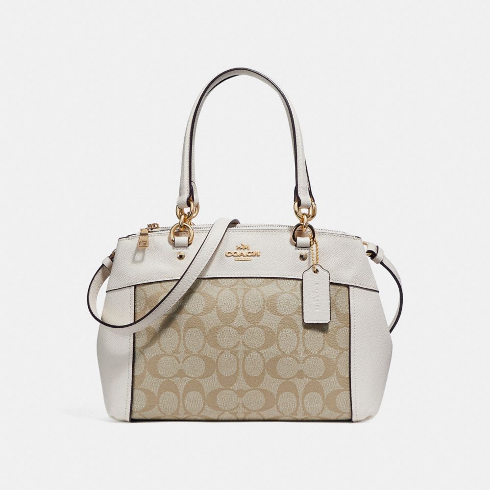 MINI BROOKE CARRYALL - LIGHT GOLD/LIGHT KHAKI - COACH F26139