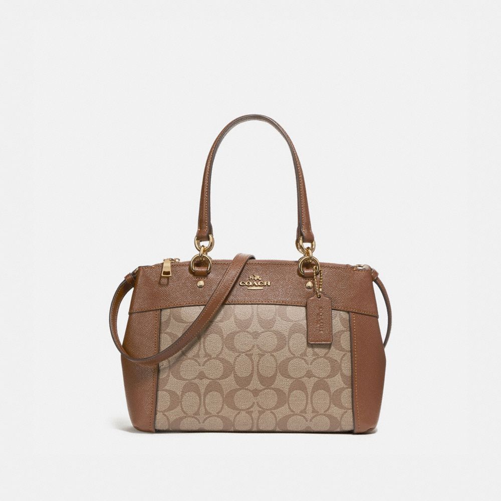 MINI BROOKE CARRYALL - COACH f26139 - LIGHT GOLD/KHAKI