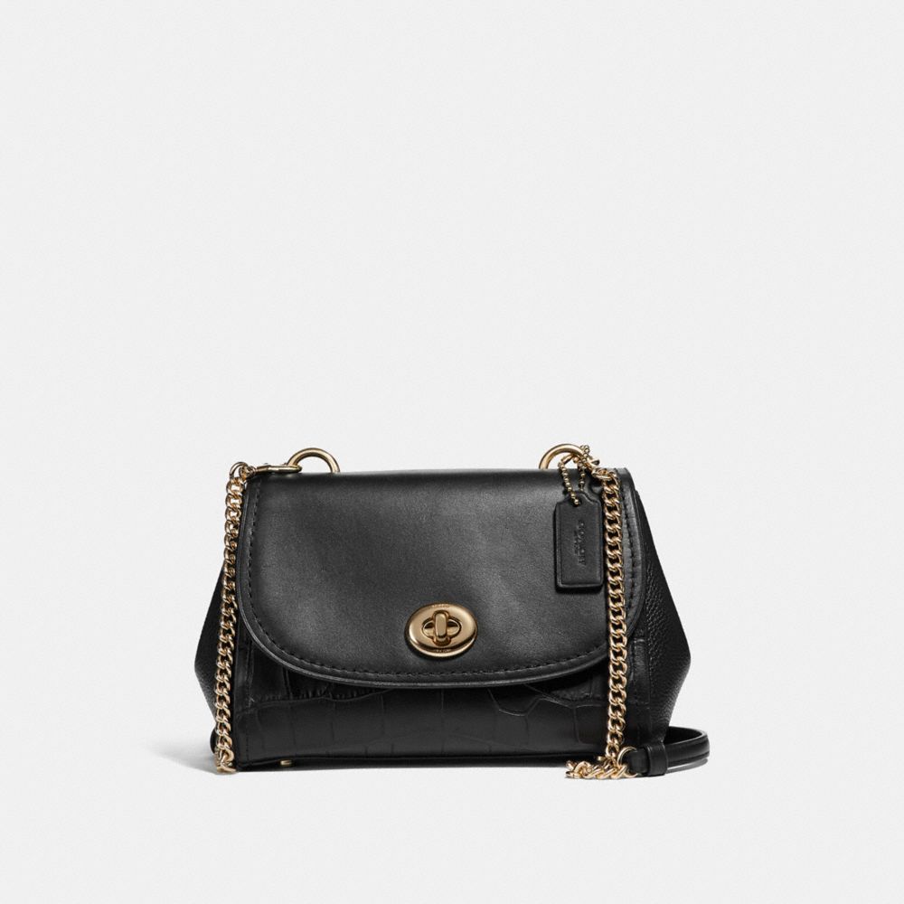 FAYE CROSSBODY - f26145 - LIGHT GOLD/BLACK