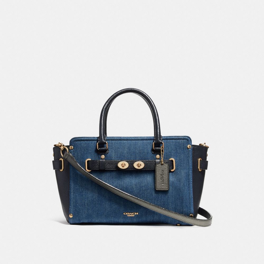 COACH BLAKE CARRYALL 25 - DENIM MULTI/LIGHT GOLD - F26160