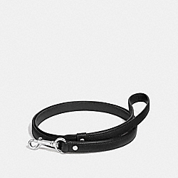 COACH SMALL PET LEASH - SILVER/BLACK - F26178