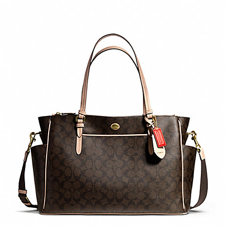 COACH F26181 PEYTON SIGNATURE MULTIFUNCTION TOTE ONE-COLOR