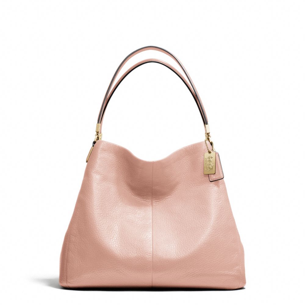 COACH MADISON LEATHER SMALL PHOEBE SHOULDER BAG - LIGHT GOLD/PEACH ROSE - f26224