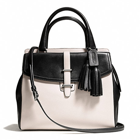 COACH TWO TONE LEATHER NORTH/SOUTH SATCHEL -  - f26301