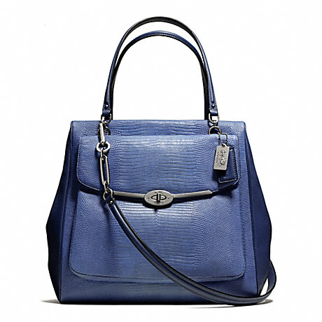 COACH f26321 MADISON NORTH/SOUTH SATCHEL IN LIZARD EMBOSSED LEATHER 