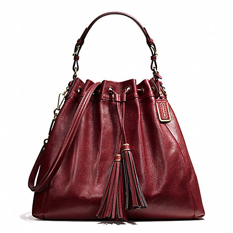 COACH F26343 MADISON PINNACLE LEATHER LARGE DRAWSTRING SHOULDER BAG ONE-COLOR