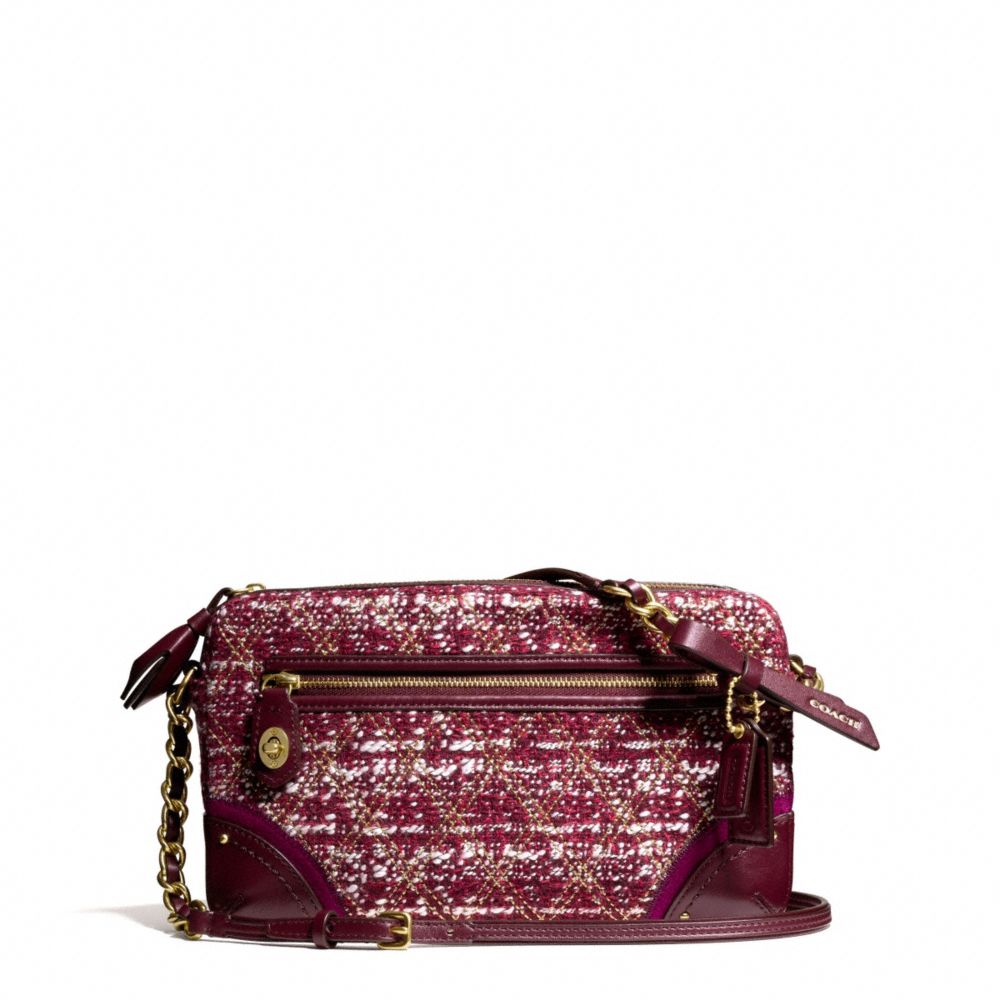 COACH POPPY QUILTED BOUCLE FLIGHT BAG -  - f26437