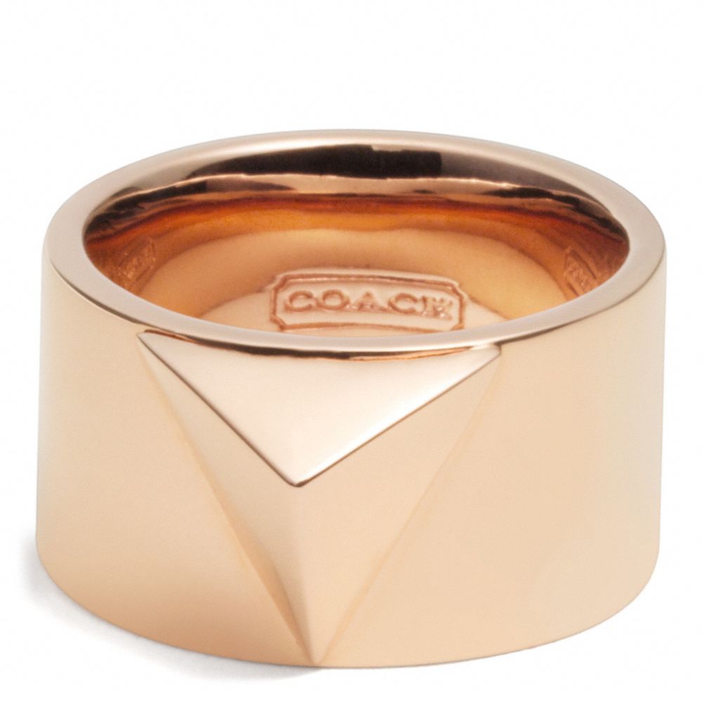 COACH F26513 Spike Pyramid Band Ring 