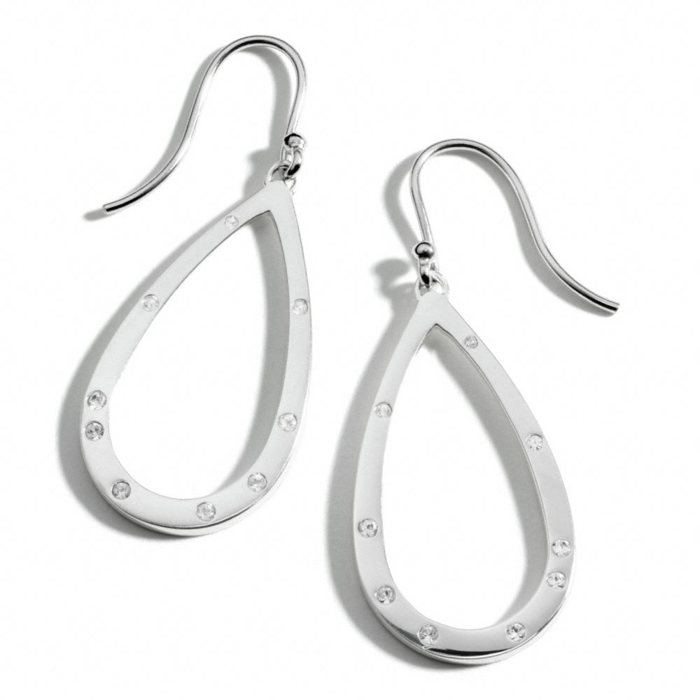 COACH F26532 - STERLING PAVE TEARDROP EARRINGS ONE-COLOR