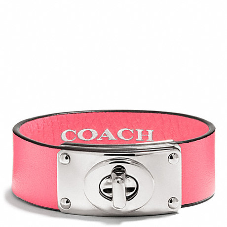 COACH F26551 SMALL LEATHER TURNLOCK PLAQUE BRACELET ONE-COLOR