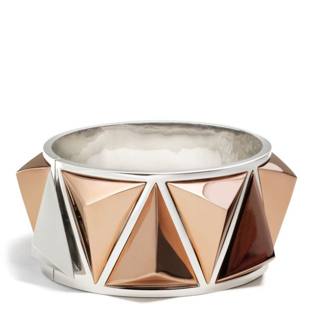 COACH F26554 Wide Pyramid Bangle 