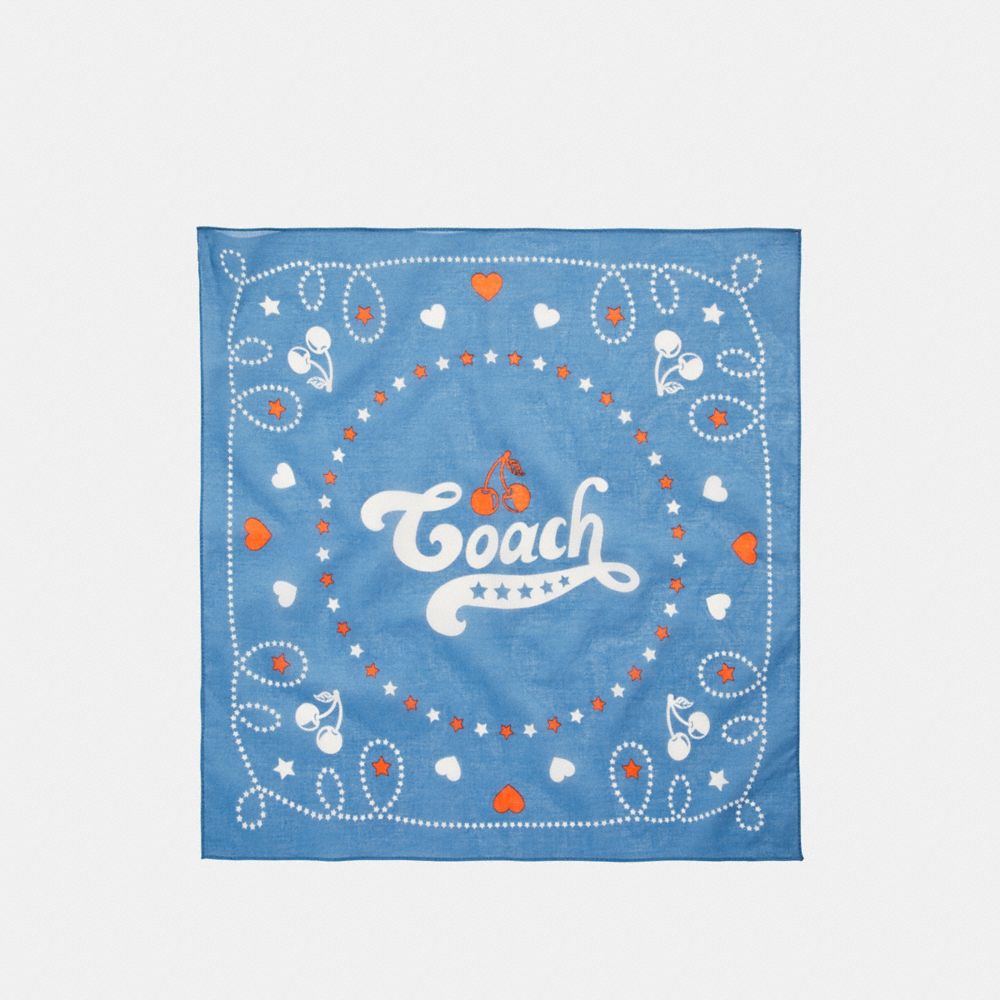 COACH CHERRY BANDANA - COACH f26598 - MIDNIGHT NAVY