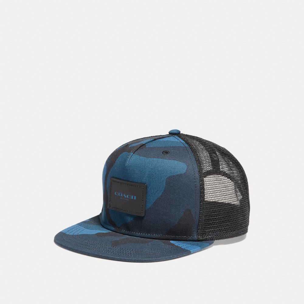 FLAT BRIM HAT WITH CAMO PRINT - f26793 - BRIGHT MINERAL CAMO