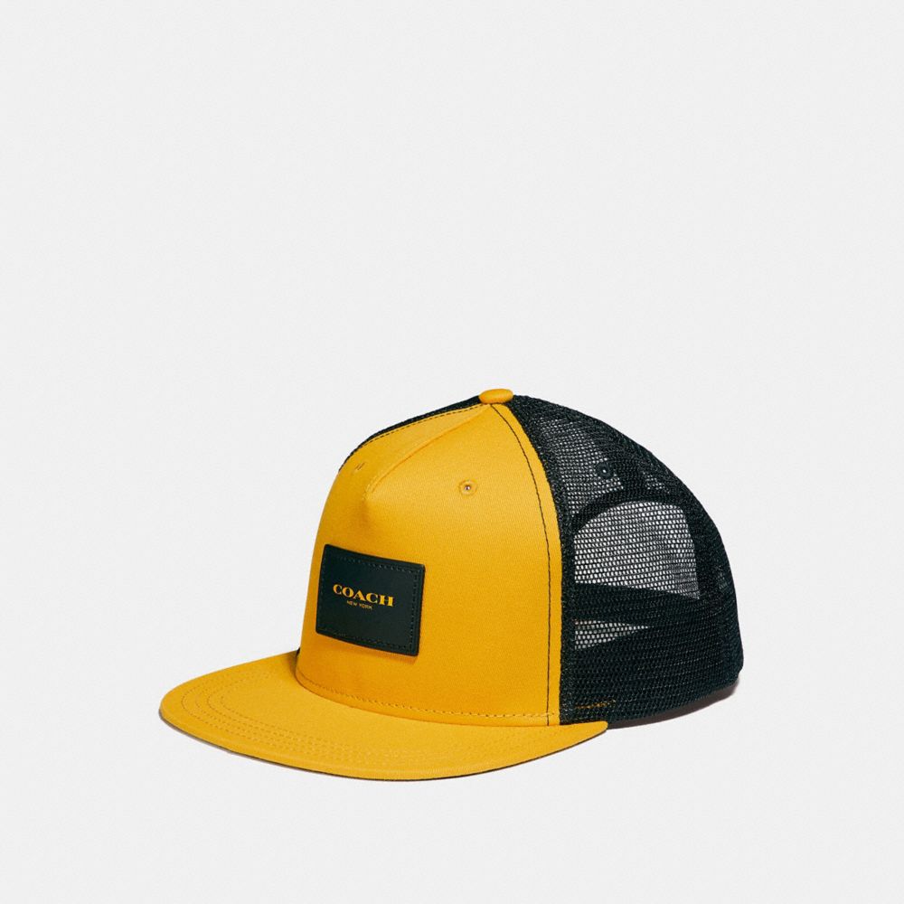 COACH F26796 FLAT BRIM HAT GOLDENROD