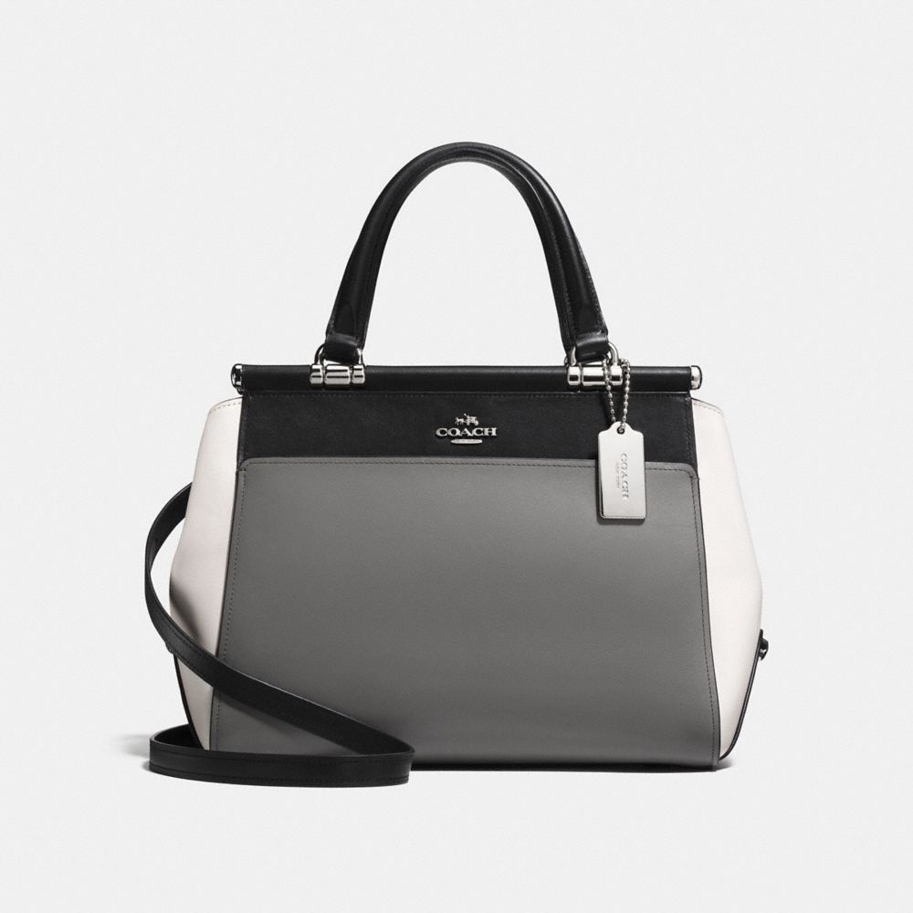 GRACE BAG IN COLORBLOCK - F26831 - HEATHER GREY/MULTI/SILVER