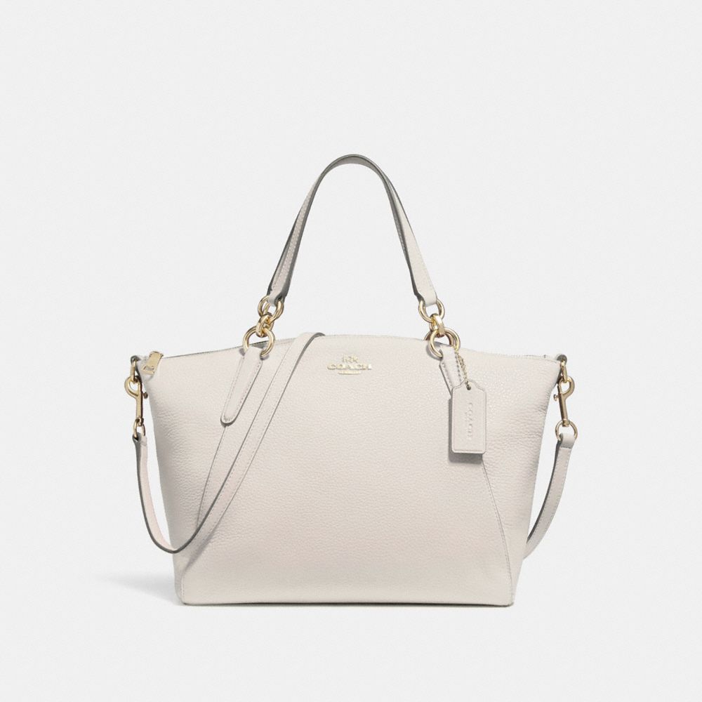 SMALL KELSEY SATCHEL - f26917 - CHALK/LIGHT GOLD