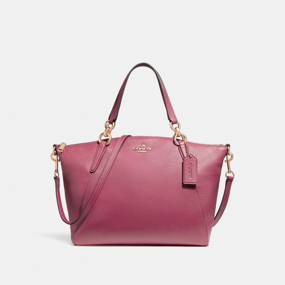 SMALL KELSEY SATCHEL - f26917 - LIGHT GOLD/ROUGE
