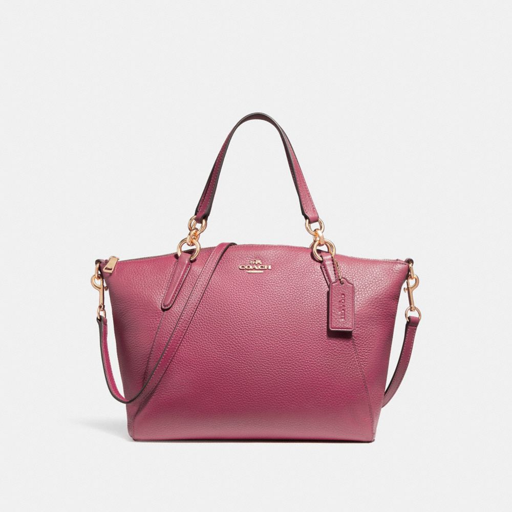 COACH SMALL KELSEY SATCHEL - LIGHT GOLD/ROUGE - F26917