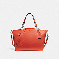 SMALL KELSEY SATCHEL - f26917 - ORANGE RED/SILVER