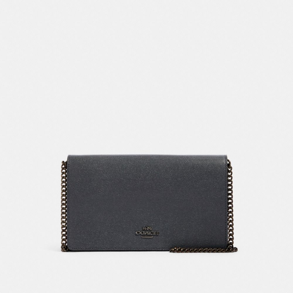 COACH F27084 - CALLIE FOLDOVER CHAIN CLUTCH BP/MIDNIGHT NAVY