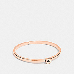 COACH F27186 Signature Hinged Bangle ROSEGOLD